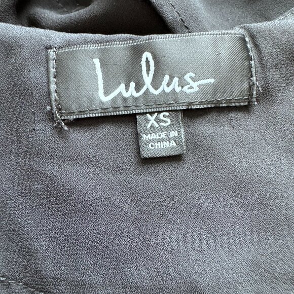 Lulus Womens XS Double Date Off Shoulder Top Black‎ Capsule Long Sleeve - Picture 9 of 12